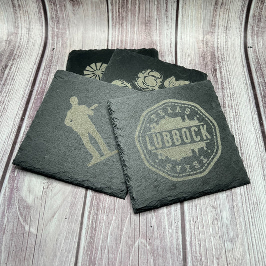 Lubbock Slate Coasters